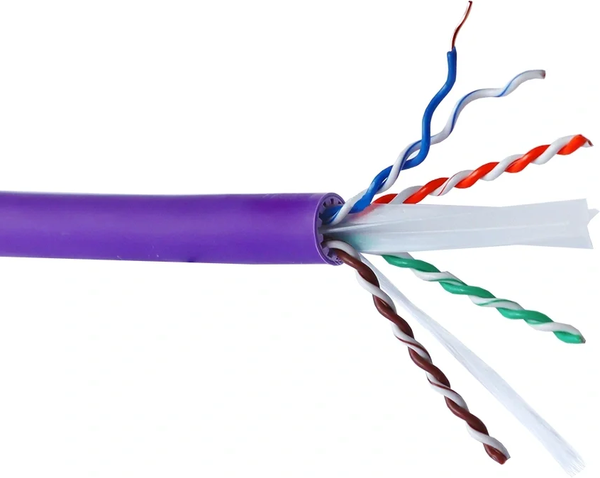 LANMASTER Кабель информационный LAN-6AUTP-HFLT-VI кат.6A UTP 4 пары 23AWG LSZH внутренний 305м фиолетовый