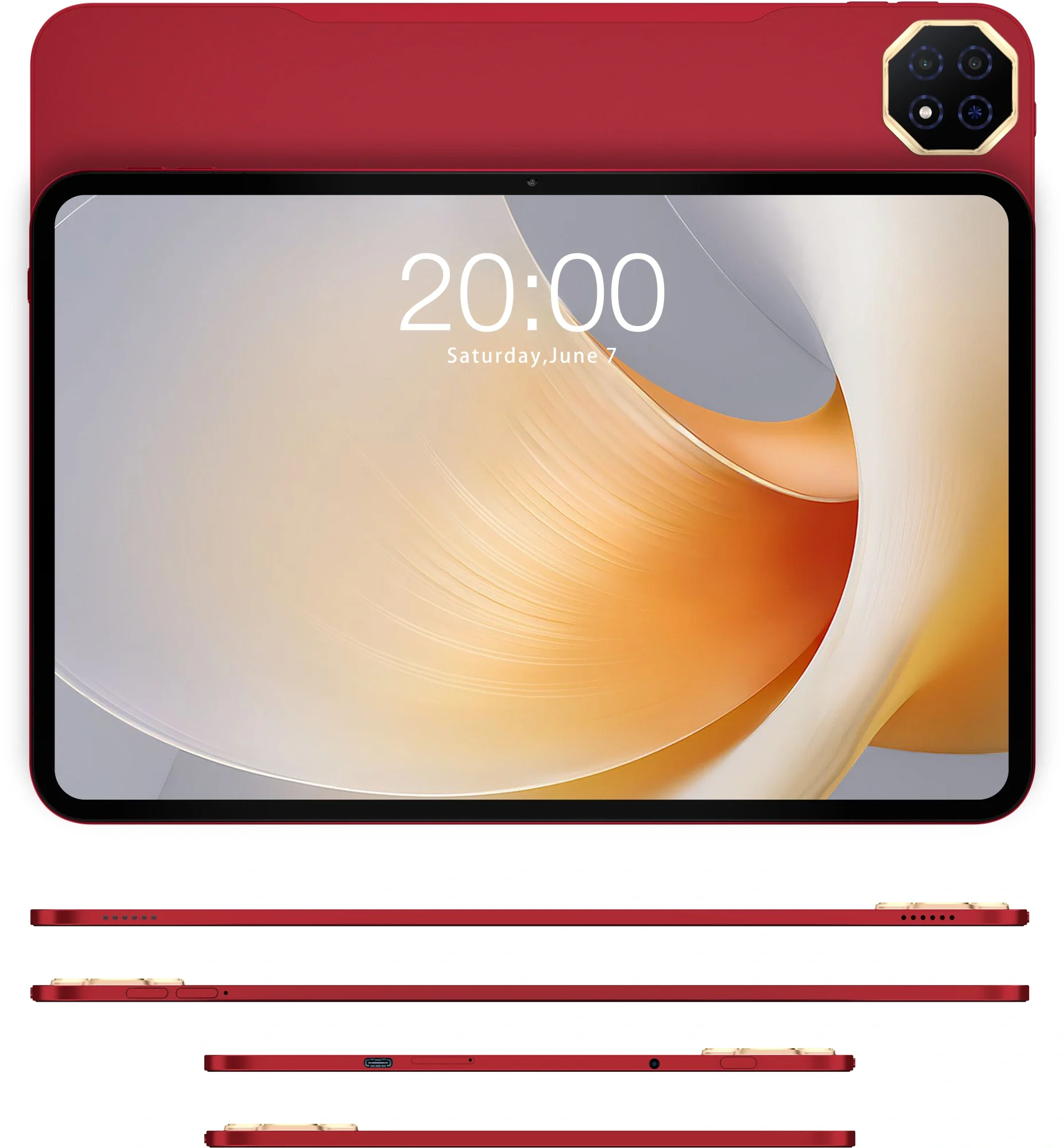 Планшет Teclast T65 Plus Premium set G99 (2.2) 8C RAM8Gb ROM256Gb 13.4" IPS 1920x1200 4G Android 15 красный 13Mpix 8Mpix BT WiFi microSD 1Tb 10000mAh 32hr