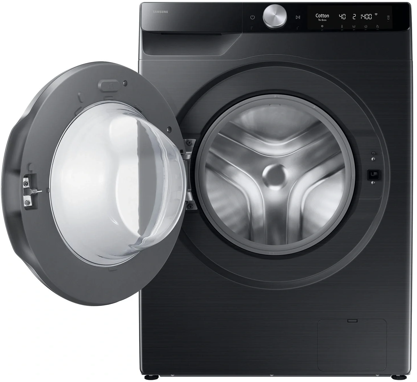 Стиральная машина Samsung WW90DG6U34LBLP черный, загрузка фронтальная 9 кг, 1400 об/мин., класс: A