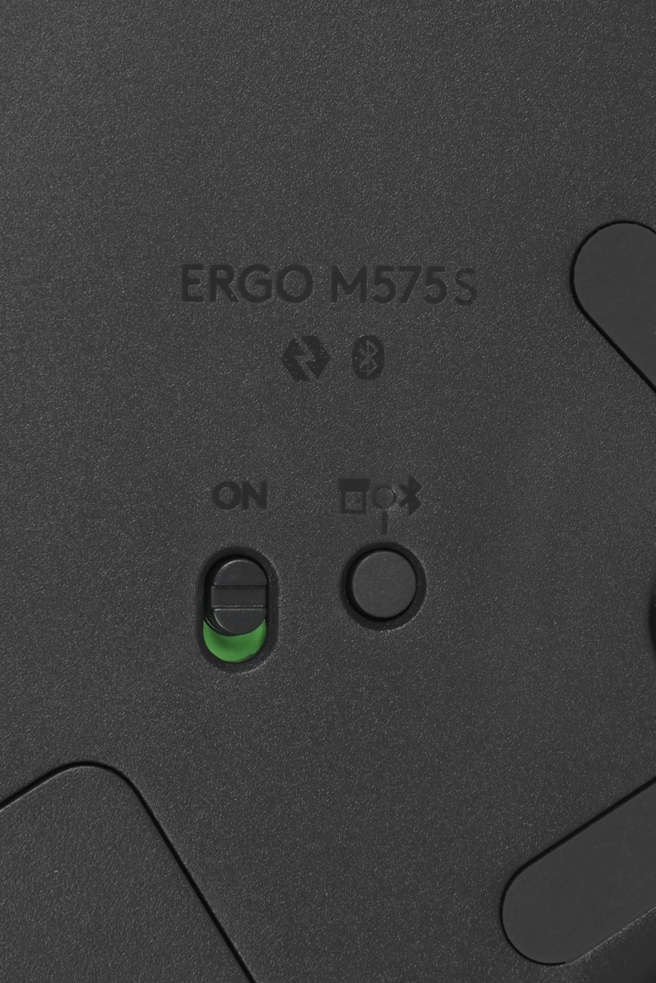 Трекбол Logitech M575S черный оптическая 2000dpi беспров. BT/Radio USB 4but (910-007035)