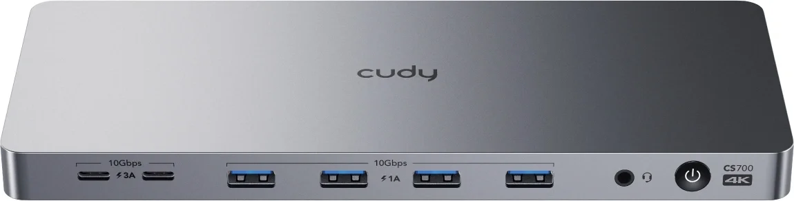 Разветвитель USB-C Cudy CS700 6порт. серебристый