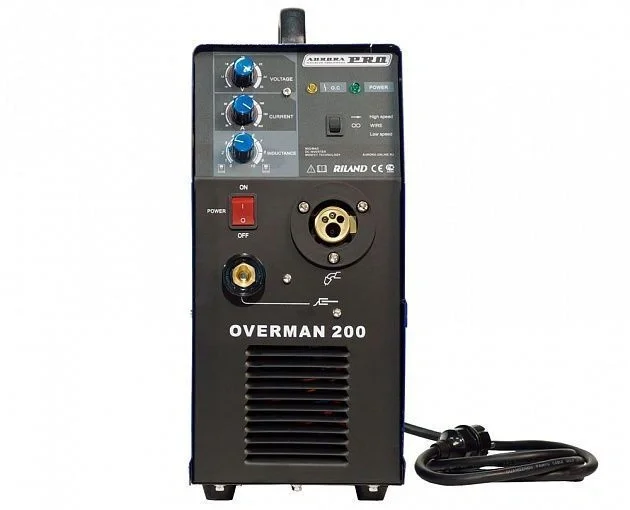 Сварочный полуавтомат Aurora OVERMAN 200 Mosfet инвертор MIG-MAG 7.7кВт