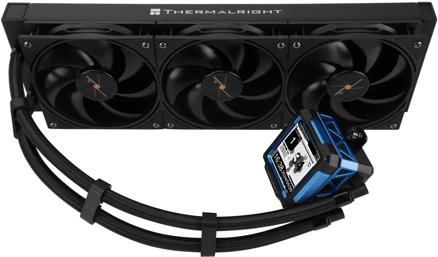 Система жидкостного охлаждения Thermalright Frozen Warframe Pro 360 Soc-AM5/AM4/1151/1200/2066/2011/1700 черный 4-pin 29.6dB Al LCD Ret (F-WFRAME-PRO-360-BL)