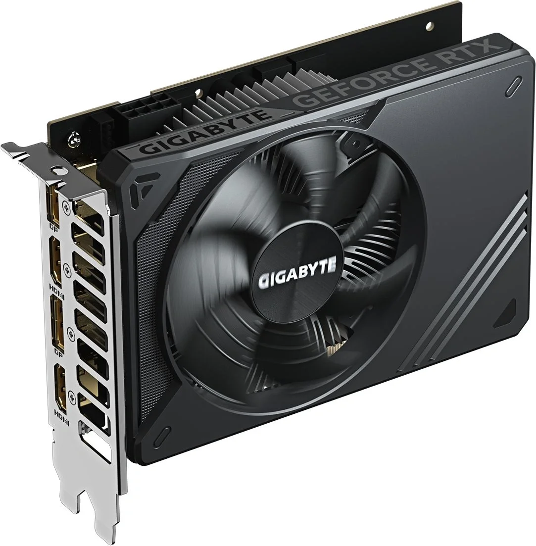 Видеокарта Gigabyte NVIDIA - GeForce RTX 5050, PCI-E 5.0 16x, GDDR6 8GB 128bit, 2x HDMI, 2x DP, 130Вт, 145мм, Full Height, GV-N5050D6-8GD