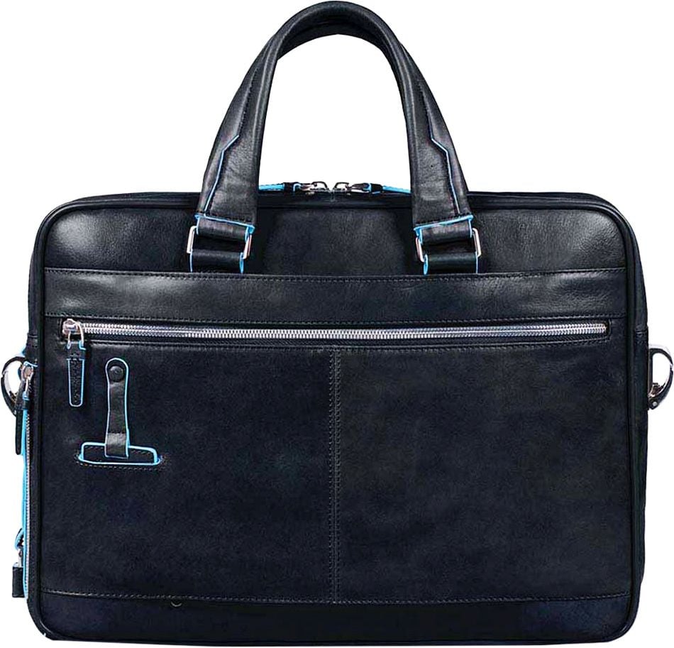 Деловая сумка Piquadro Blue Square CA2849B2/BLU2 с отделением для ноутбука 15" синяя натур.кожа