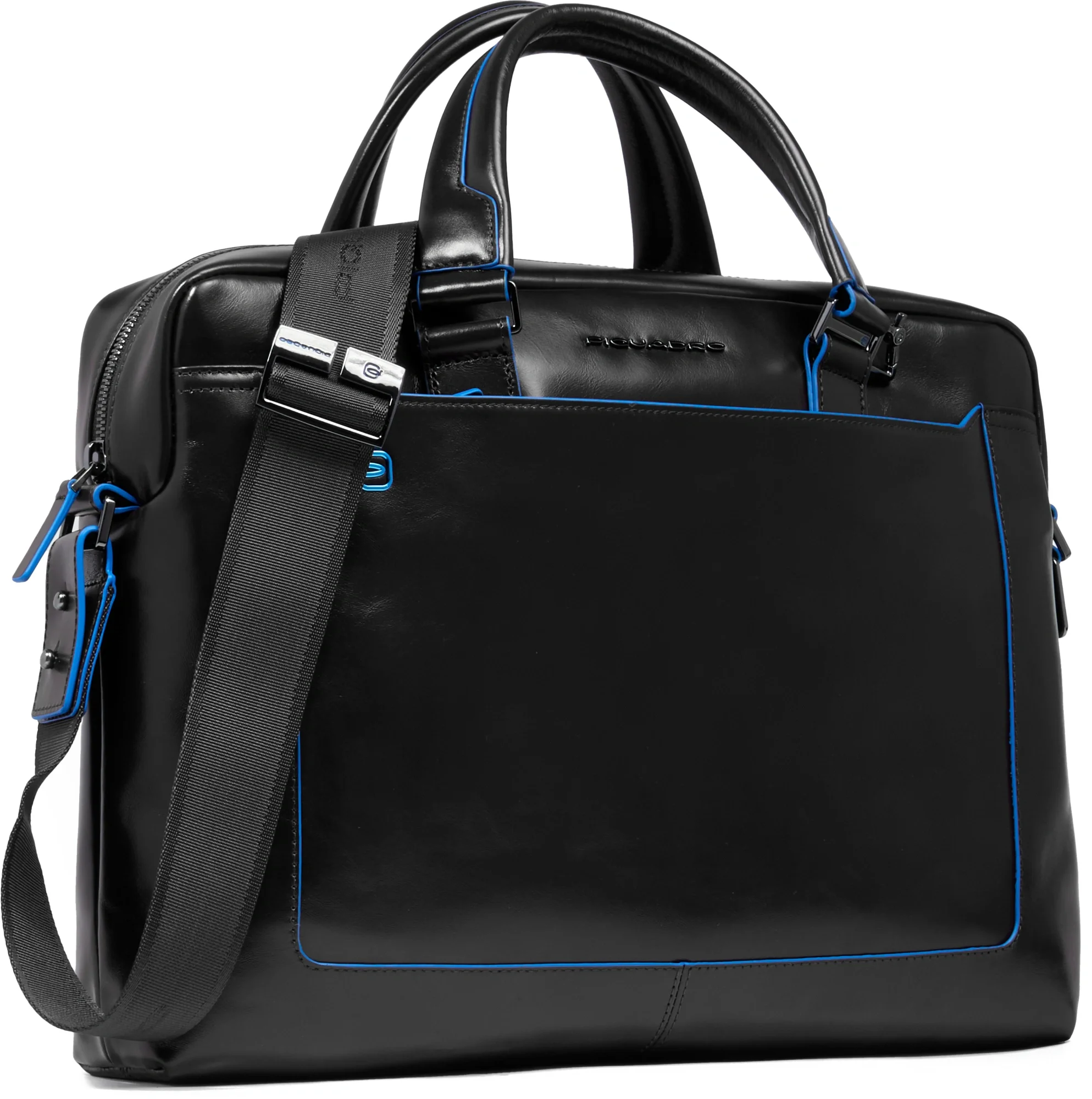 Деловая сумка Piquadro Blue Square CA3335B2/N с отделением для ноутбука 15" черная натур.кожа