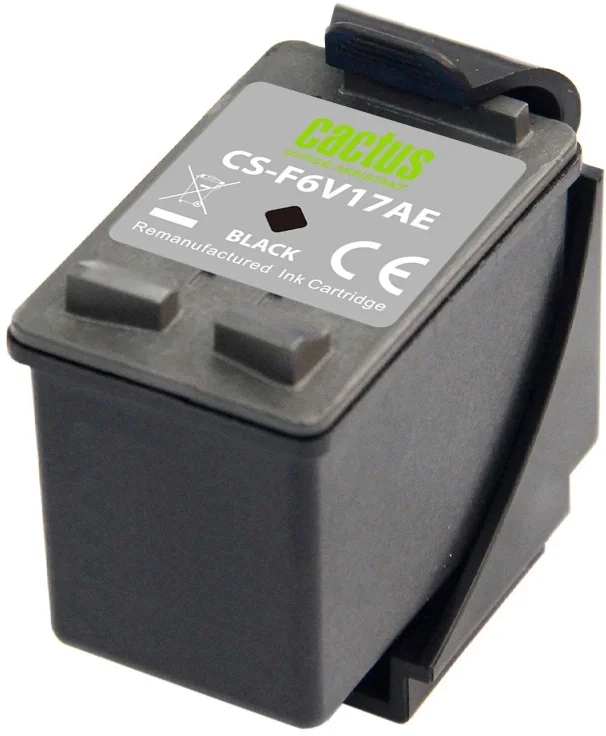 Картридж Cactus CS-F6V17AE Black для HP DeskJet  3637/3638/2630/3630/3639/2134/2130  (восстановлен  из б/у)