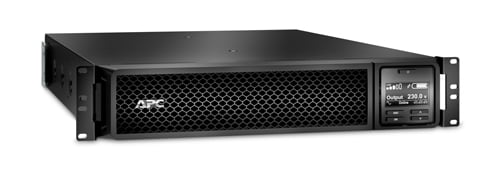 ИБП APC by SE - Smart-UPS SRT 3000 ВА/2700 Вт, On-Line, in (230V 1xIEC-320 C20), 8xIEC-320 C13, 2xIEC-320 C19, Hot Swap User Replaceable Batteries, LCD, Rack/Tower, 2U, RM, цвет чёрный, SRT3000RMXLI