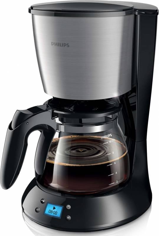 PHILIPS HD7459/20 Кофеварка капельного типа 1000 Вт. Цвет: черный, металлический. Материал: пластик, металл