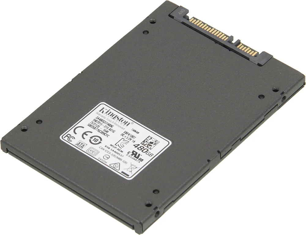 Твердотельный накопитель SSD Kingston A400 SA400S37/480G 480GB 2.5" Client  SATA 6Gb/s, 500/450, MTBF 1M, TLC, 160TBW, RTL  (263442)