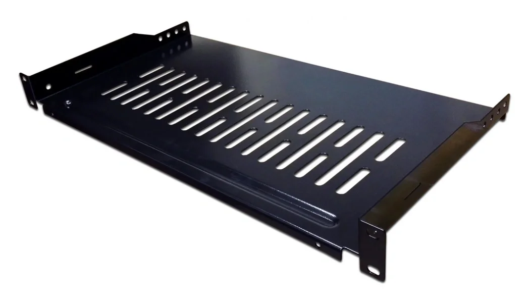 Полка фронтальная LANMASTER TWT-CB-SFBF300-1U/18 1U с возможностью установки заднего фиксатора, глубина 300 мм, нагруз - 18 кг (TWT-CB-SFBF300-1U/18)