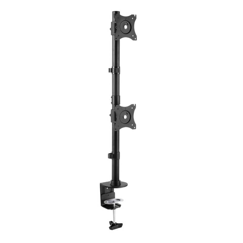 Кронштейн для мониторов ARM MEDIA LCD-T43 черный (настольный для 2-х мон. 15"-34", max 2x10кг. 5 ст св., нак. ±45°, пов. ±45°) (10166)