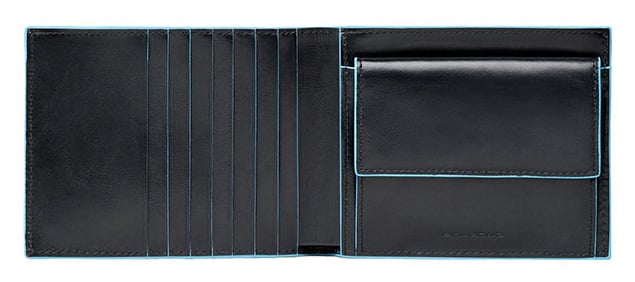 Кошелек мужской Piquadro Blue Square  PU1239B2R/N черный натур.кожа