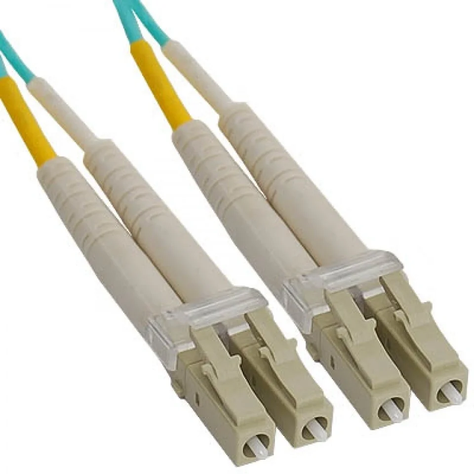 LAN-2LC-2LC/OM3-10 Коммутационный шнур оптический Lanmaster Duplex LC/LC (UPC/UPC) OM3 50/125 LSZH D 3мм 10м цвет: голубой