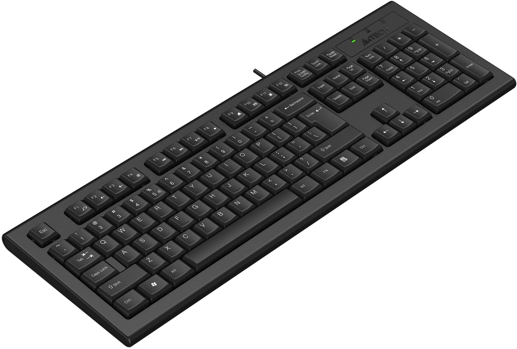 Клавиатура A-4Tech KR-85 black USB, проводная, 104 клавиши [570125]