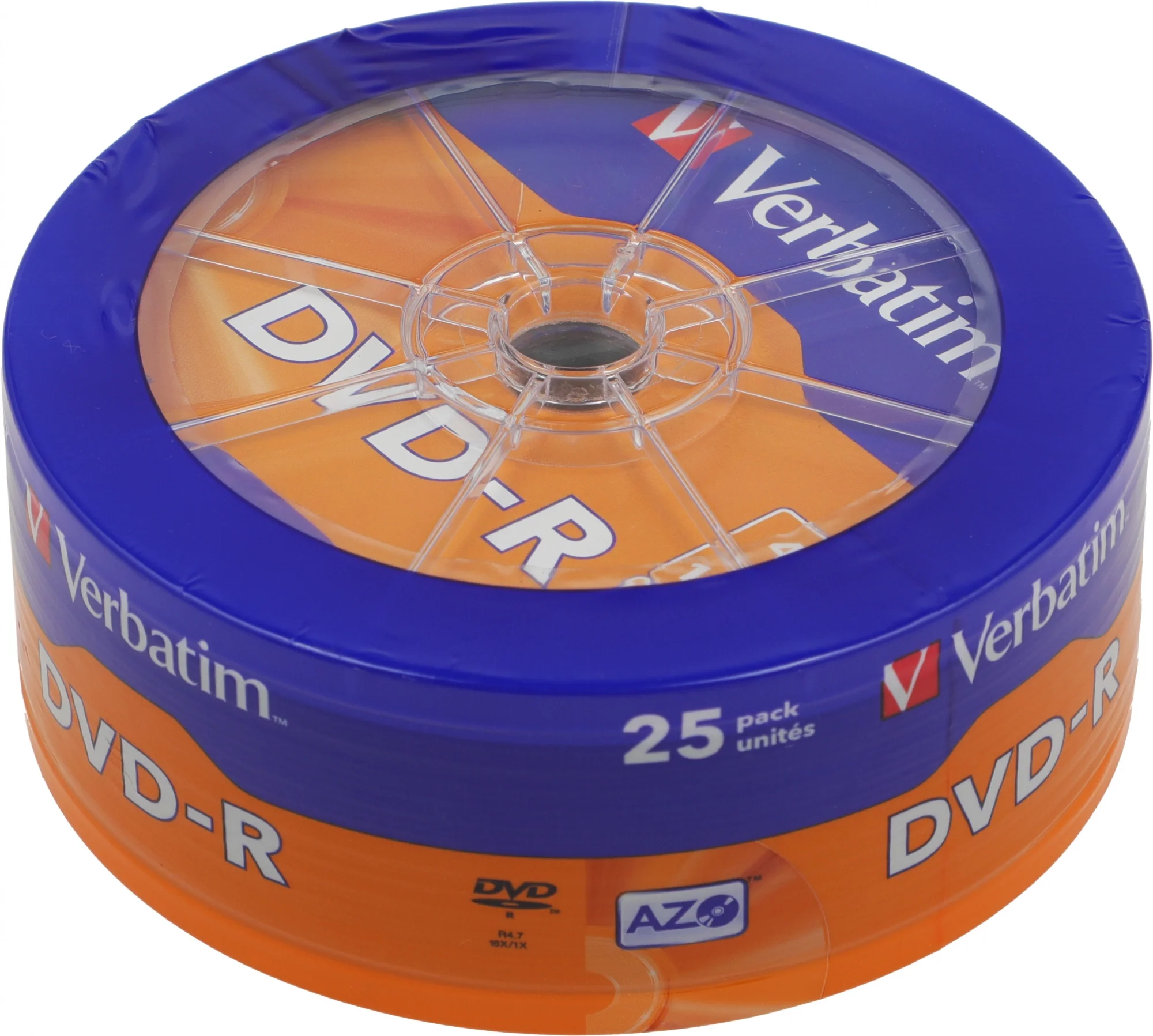 Диск Verbatim DVD-R, 4.7Gb, 16x, Cake Box, 25 шт (43730)