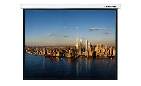 [LMP-100115] Настенный экран Lumien [Master Picture] 184х220 см (раб.область 119х212 см) (96") Matte White FiberGlass (белый корпус) черн. кайма по периметру, возможность потолочн./настенного крепления, доп. черн. кайма сверху 61 см 16:9