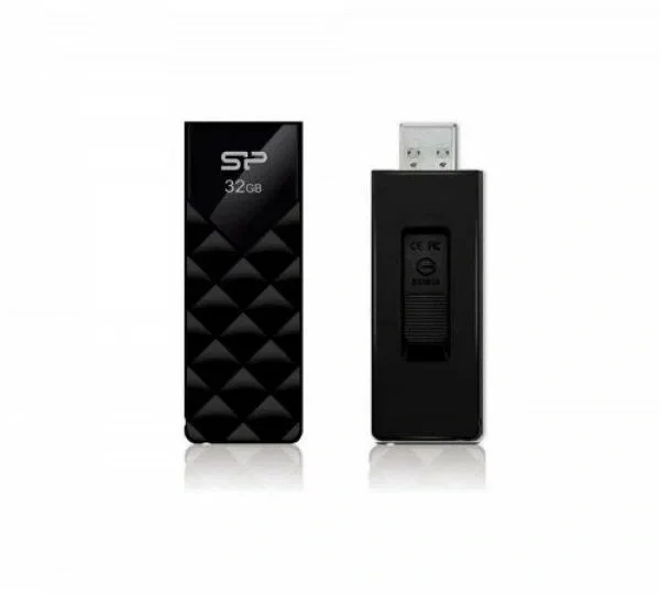 Флеш накопитель 32Gb USB 2.0 Silicon Power Ultima Ultima U03, черный (SP032GbUF2U03V1K)