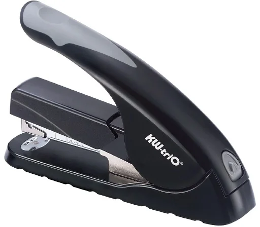 Степлер настольный Kw-Trio 5818 Soft-Touch 24/6 24/8 26/6 26/8 (40 листов) снижение усилия, серый/черный, 210 скоб