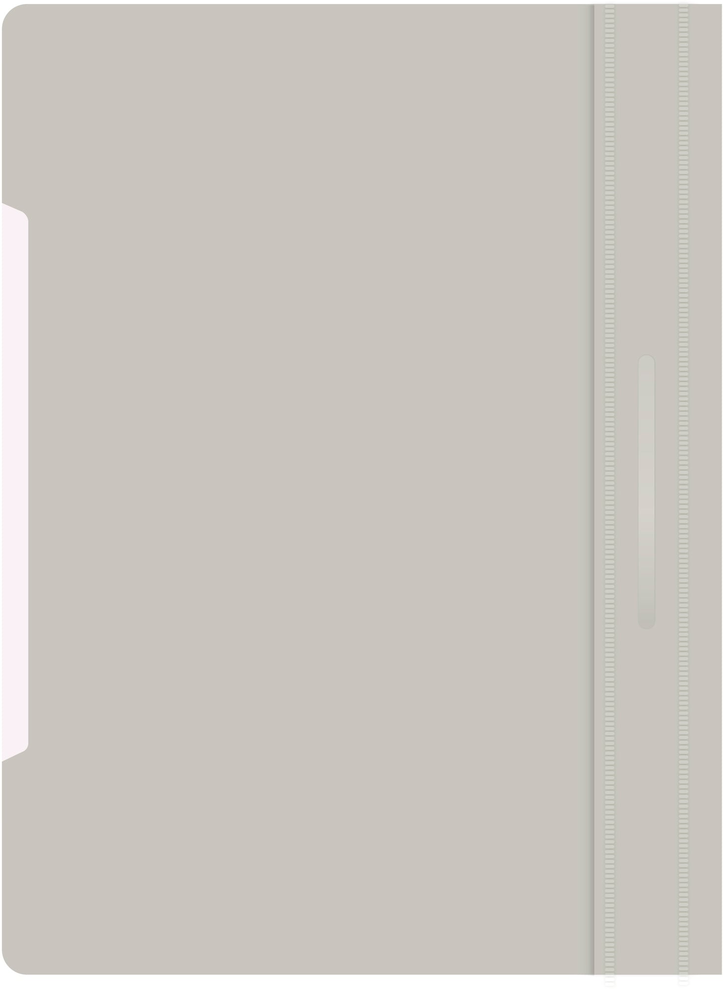 Папка-скоросшиватель Бюрократ -PS20GREY A4, прозрачный верхний лист, пластик, серый 0.12/0.16