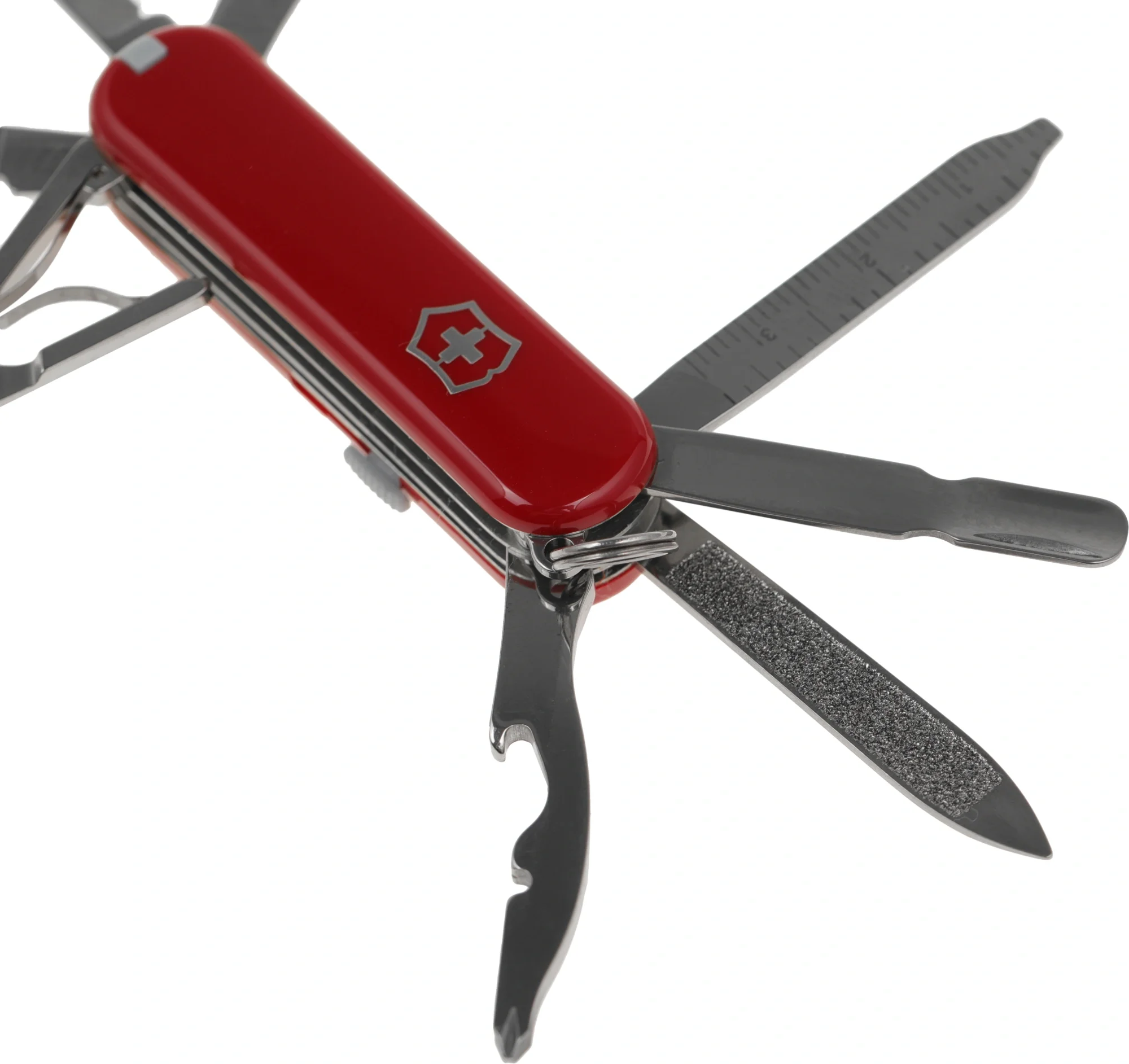 Нож перочинный Victorinox MiniChamp (0.6385) 58мм 18функц. красный карт.коробка