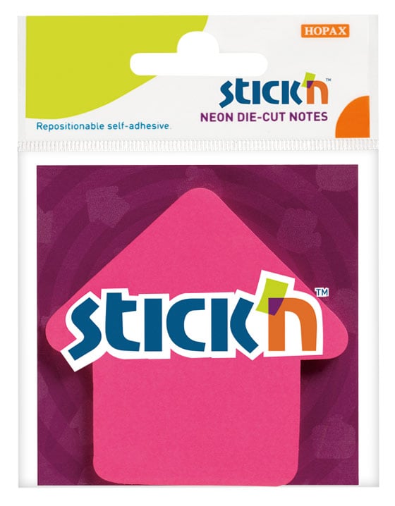 Блок самоклеящийся Stick'n 21181, 70×70мм, 50 лист., неон малиновый