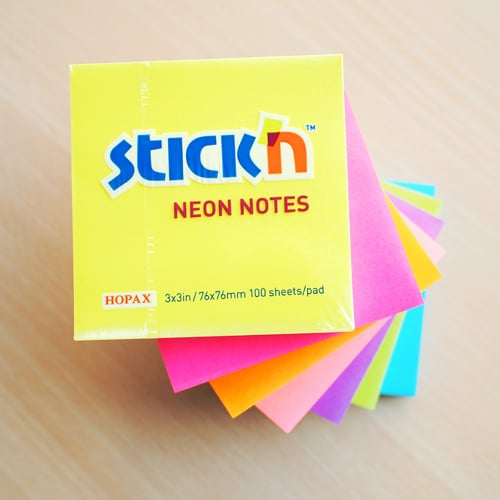 Блок самоклеящийся Stick'n 21210, 76×76мм, 100лист, неон фиолетовый