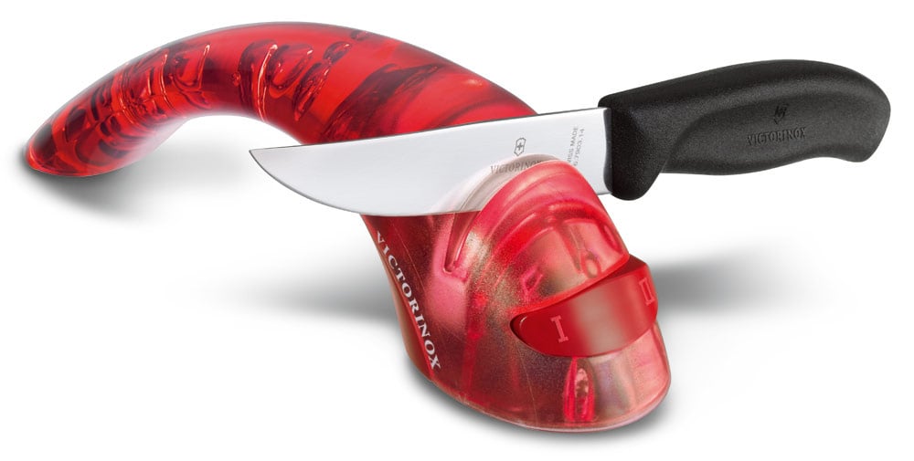 Точилка для кухон.ножей Victorinox Сeramic (7.8721) красный полупрозначный карт. коробка