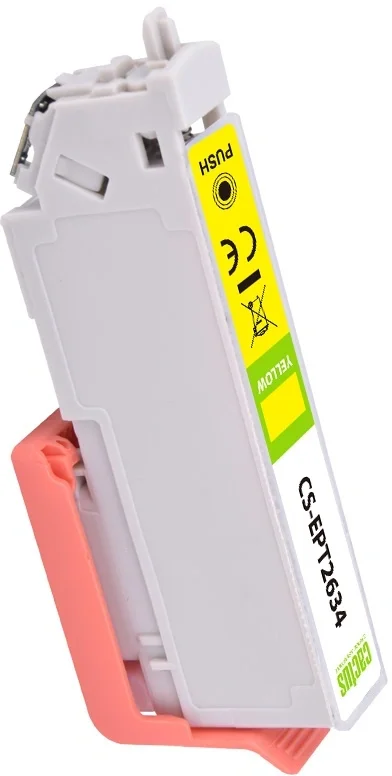 Картридж струйный Cactus CS-EPT2634 26XL желтый (12.4мл) для Epson Expression Home XP-600/605/700/800 с чипом