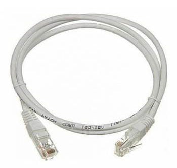 Патч-корд LANMASTER - TWT, UTP, кат. 6, 2 x RJ-45, RJ-45 - RJ-45, ПВХ, серый, 2 м, с заливными колпачками, TWT-45-45-2.0/6-GY