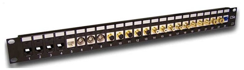Патч-панель Lanmaster LAN-PP24OK-UTP 19" 1U 24xRJ45