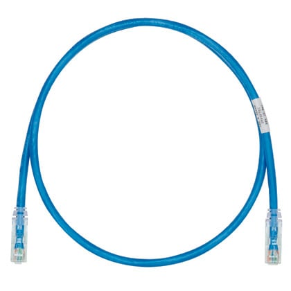 Патч-корд UTP кат.6, 2м, RJ45, синий, PANDUIT (UTPSPL2MBUY)