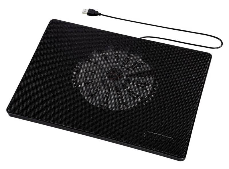 Подставка для ноутбука Hama Slim (00053067) 15.6"335x236x30мм 33дБ 1x 160ммFAN 518г пластик черный