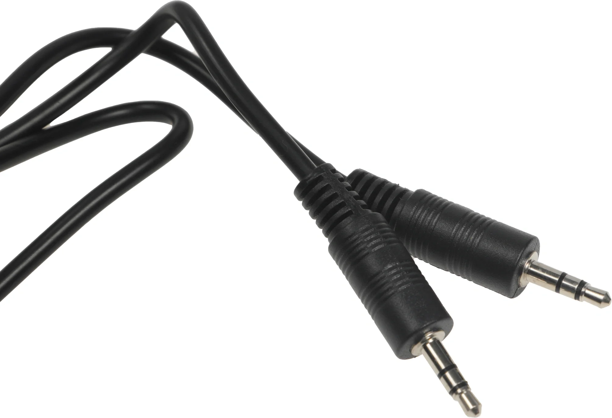 Кабель аудио удлинительный Ningbo JAAC002-0.5 0.5 м, jack 3.5 mm M - jack 3.5 mm M, черный