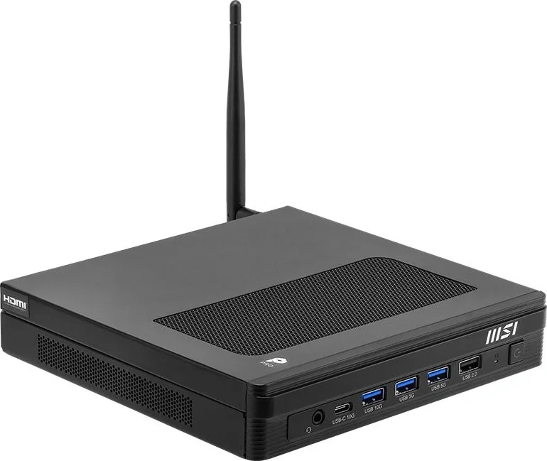 Платформа для ПК MSI - Pro DP10 A14MG-013BRU, Intel Core i3 14100 3500MHz, DDR5, Intel UHD Graphics 730, Wi-Fi, Bluetooth, чёрный, ОС не установлена, Mini PC, 936-B21011-013