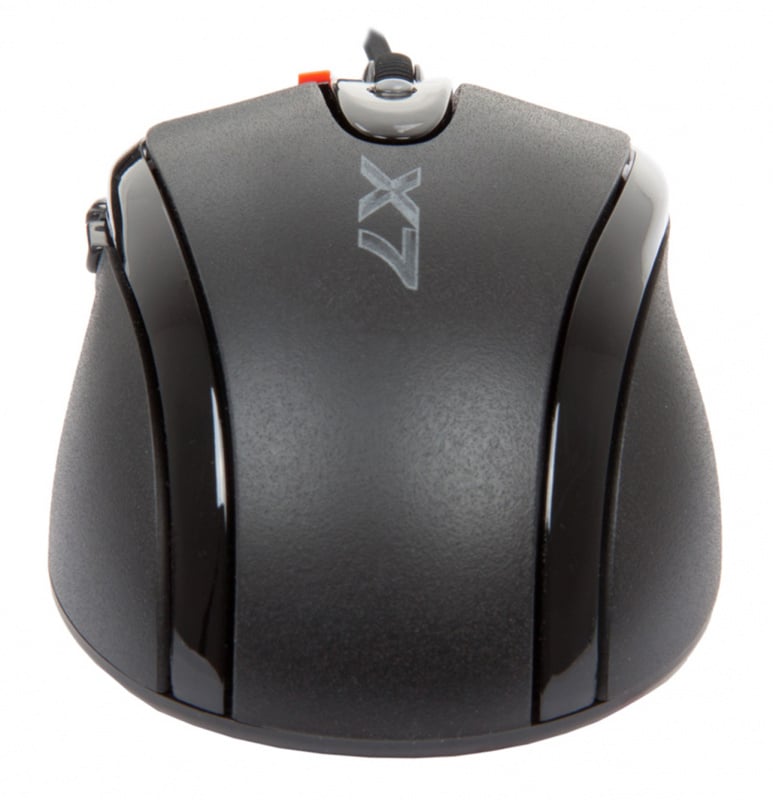 A-4Tech Мышь X(7)-710BK (черный) USB, 2000dpi, встр. память 16Кб, 1000ГЦ, 7 кнопок. [94397]