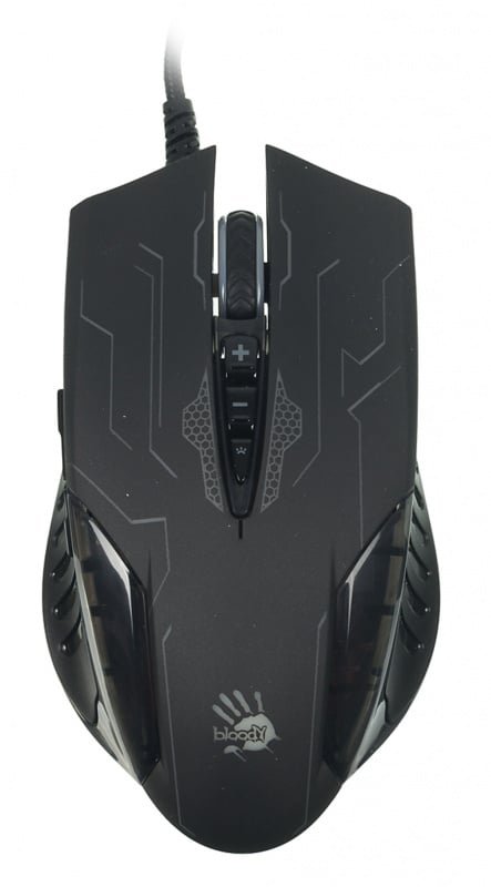 Мышь A4Tech Bloody Q51 черный/рисунок оптическая 6200dpi USB 8but