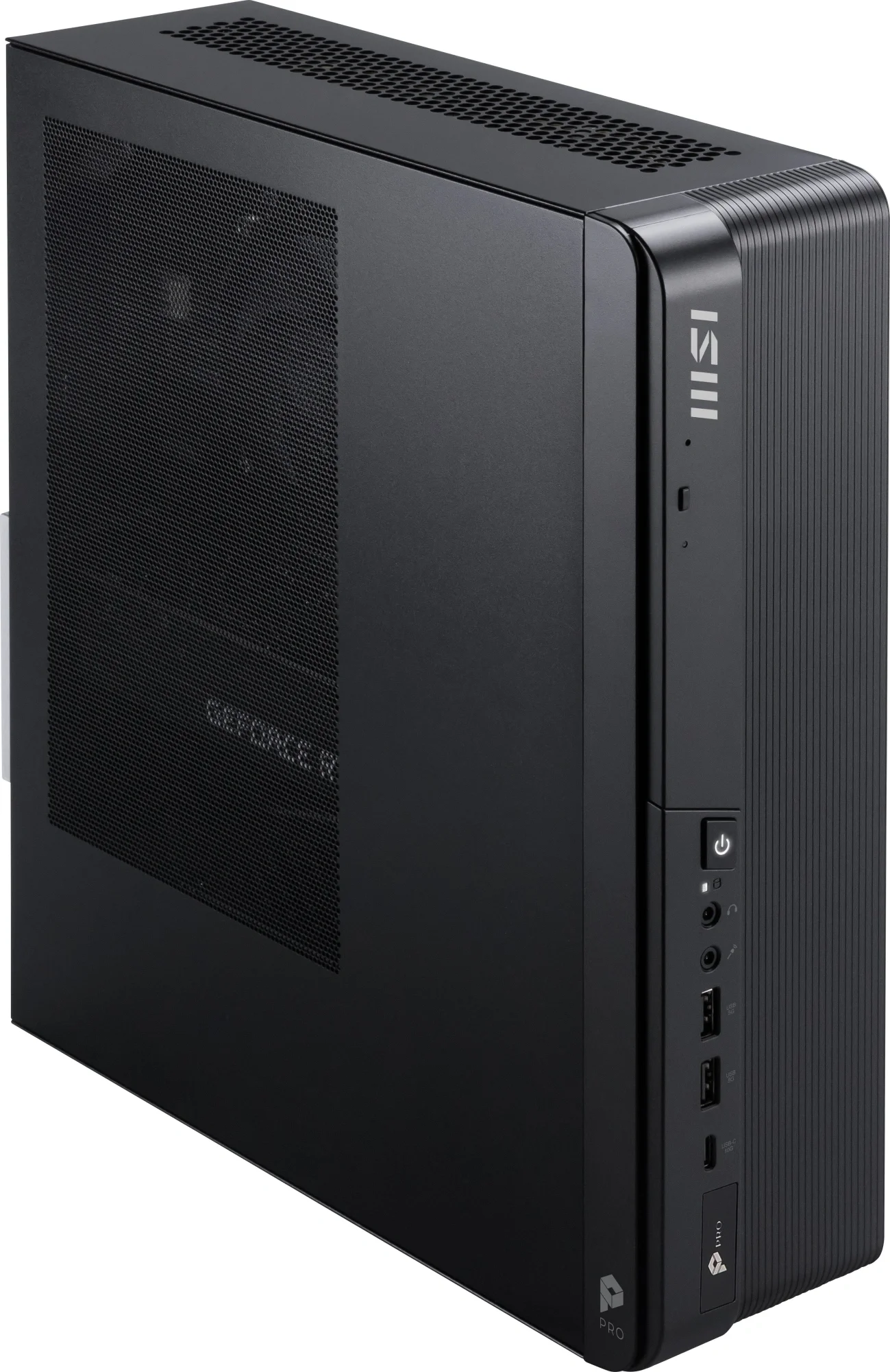 Системный блок MSI Pro DP80 A14G-015BRU, Intel Core i3-14100/Отсутствует DDR5/Отсутствует SSD/Intel UHD Graphics/Без ОС, черный (936-B20821-015)