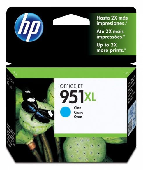<047195> Картридж струйный HP 951XL (CN046AE) для HP Officejet Pro 8100/8600/8600 Plus, голубой [CN046AE]