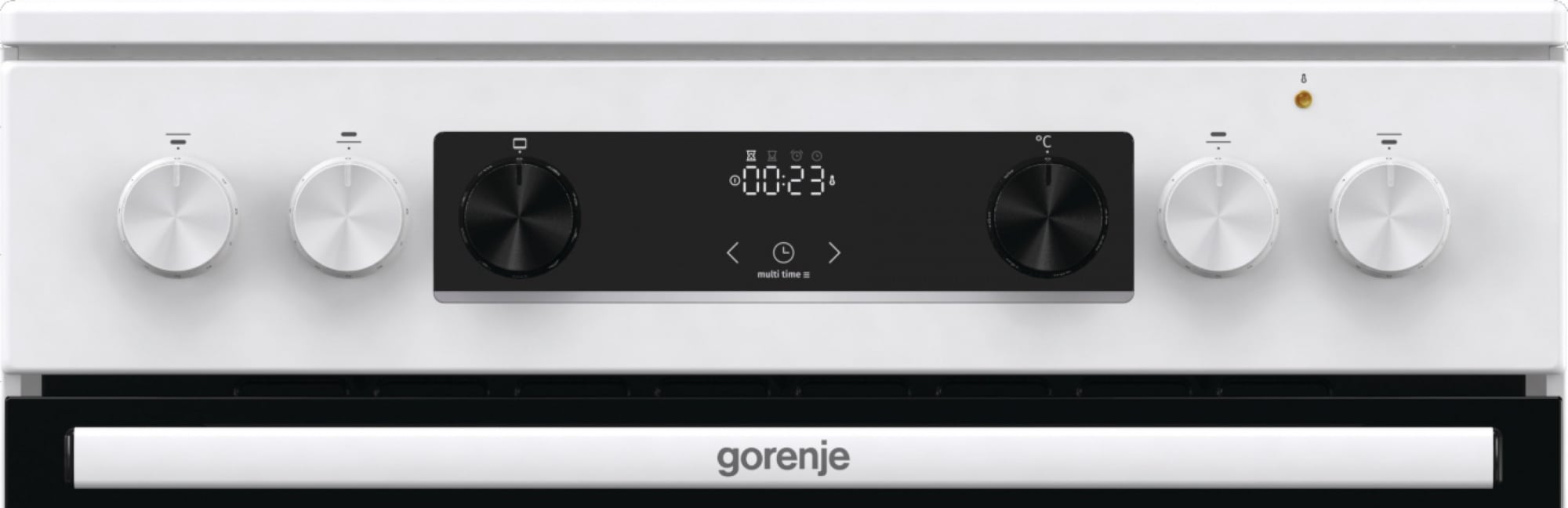 Плита Электрическая Gorenje GEC6C40WD белый стеклокерамика (без крышки)