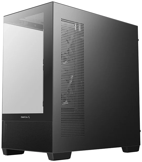 корпус Deepcool CG380 3F без БП, боковое окно (панорама), 3x120mm ARGB PWM вентилятора, черный, mATX (R-CG380-BKAGM3-G)