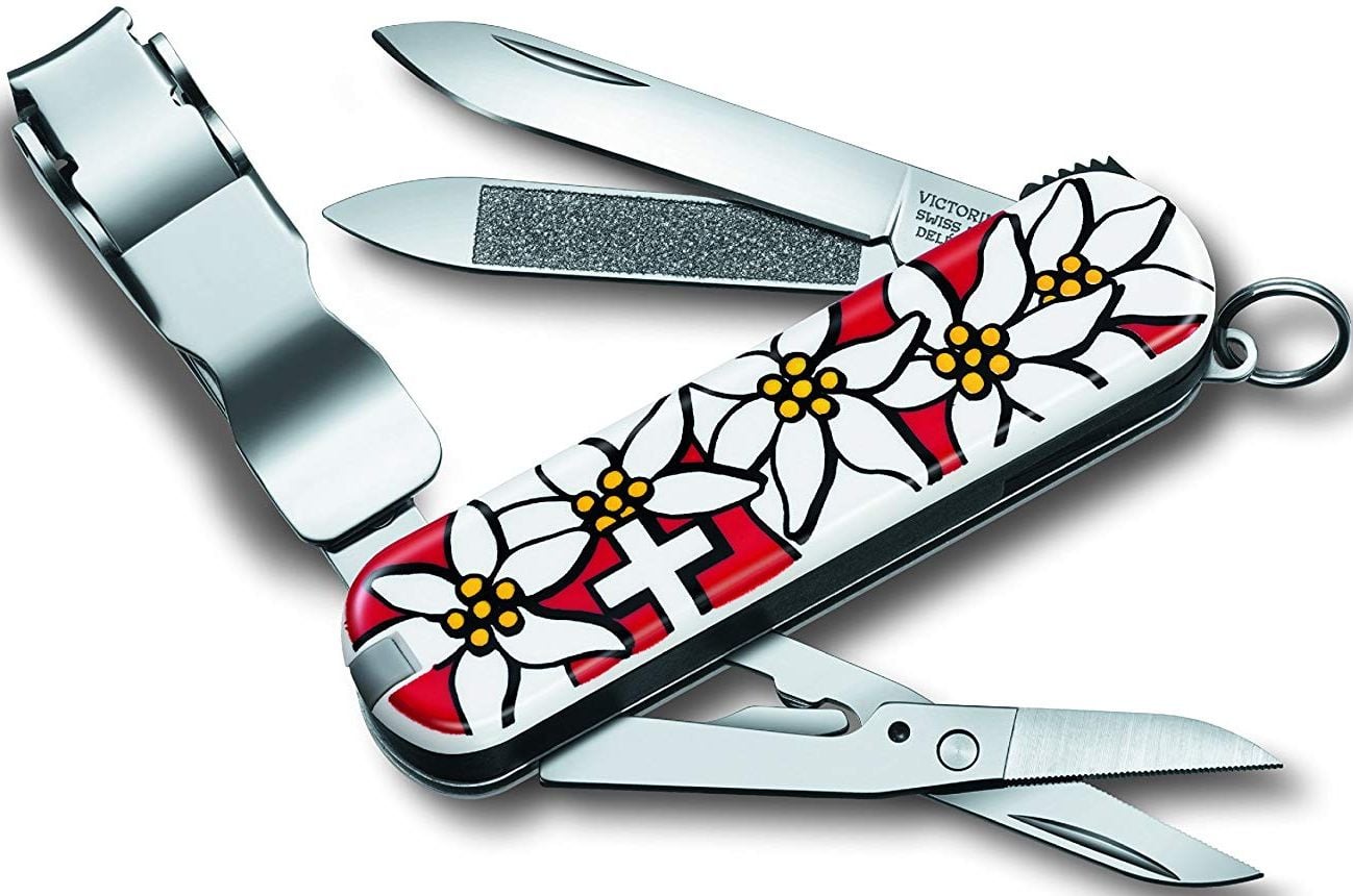 Нож перочинный Victorinox Nail Clip 580 0.6463.840 65мм 8 функций дизайн рукояти "Эдельвейс"