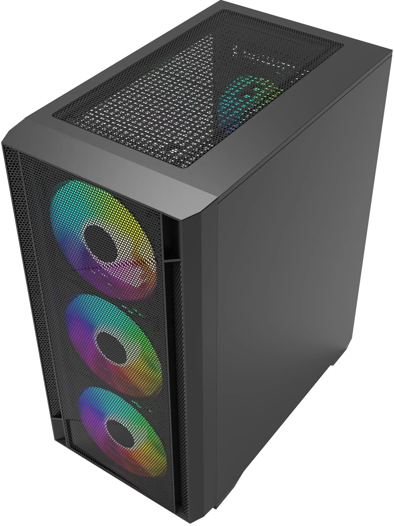 Корпус для ПК Bloody - CC-124, mITX, mATX, 1х2.5", 1х3.5", 2xUSB2.0, 1xUSB3.0, Mini Tower, без БП, цвет чёрный, CC-124-BK