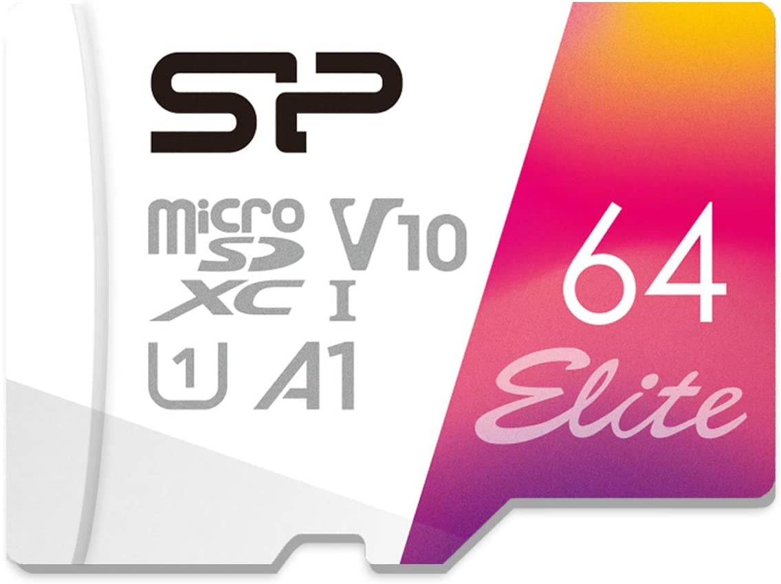Карта памяти MicroSDXC 64 Gb Silicon Power Elite 100Mb/s UHS-I/V10/A1/R/W 100/30 Mb/s/SP064GBSTXBV1V20SP/SD адаптер
