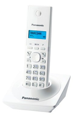 DECT-телефон Panasonic - KX-TG1711RU, standby time 170h, talk time 15h, 1-handset, phone book 50 numbers, search handset, белый, KX-TG1711RUW