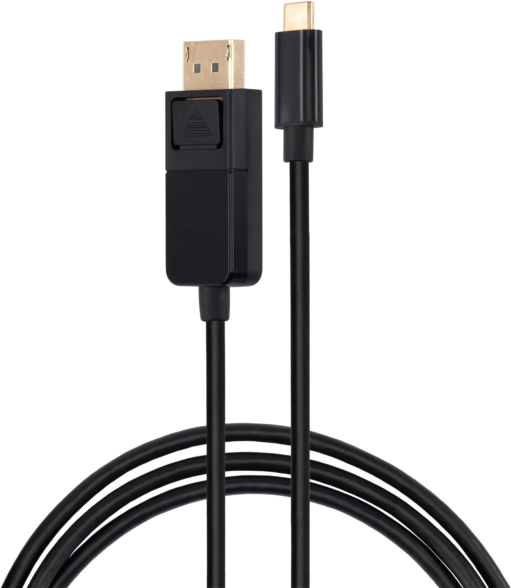 USB кабель BURO, USB Type C (M) -> DisplayPort (M), 1.5 м, цвет чёрный, BU-TYPEC-DP-1.5M
