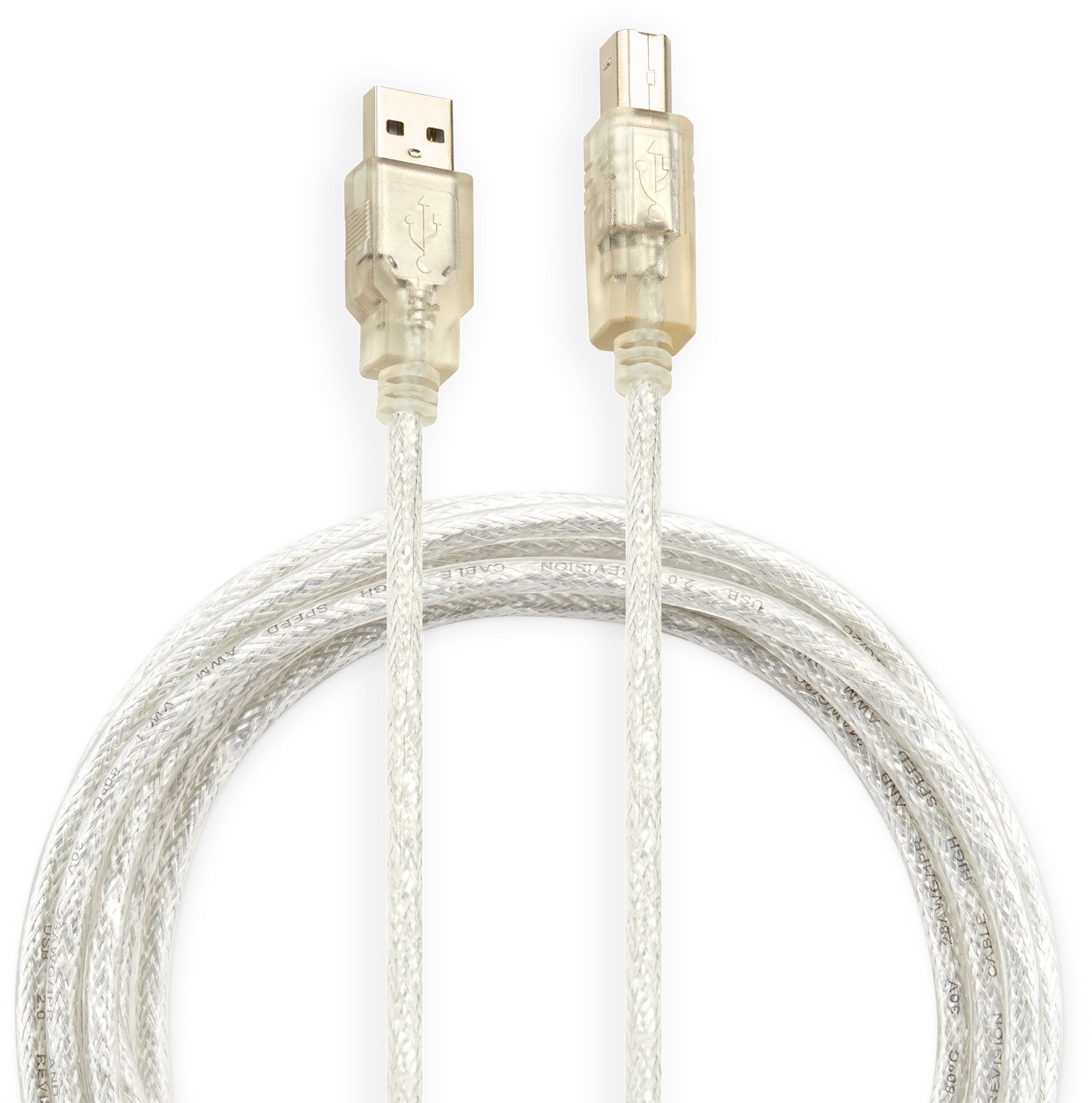 Кабель Buro USB2.0-AM/BM-3-TRANS, USB A-B, 3 м