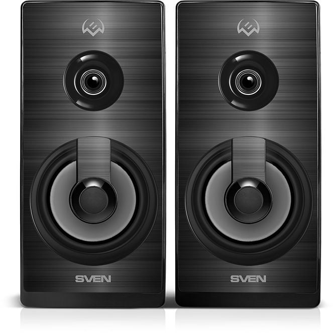 <102898> Акустическая система SVEN SPS-512 2.0, 6W, USB, RGB, чёрные [SV-020156]