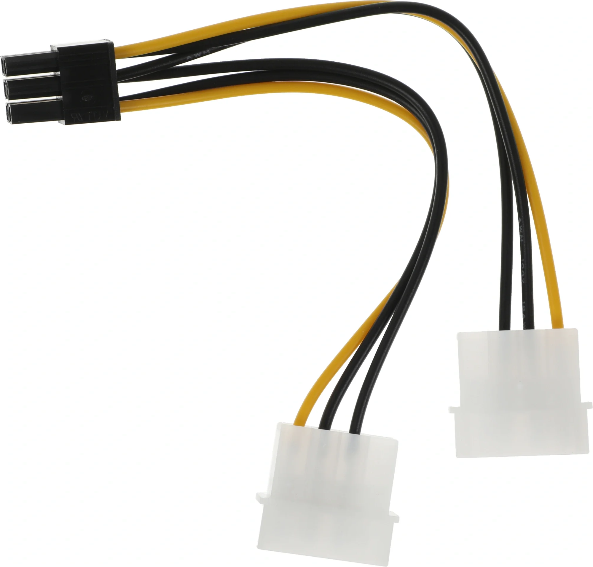 Кабель питания PCI-E 6-pin(M)-2xMolex(F), для видеокарт Ningbo (RTL-C32)