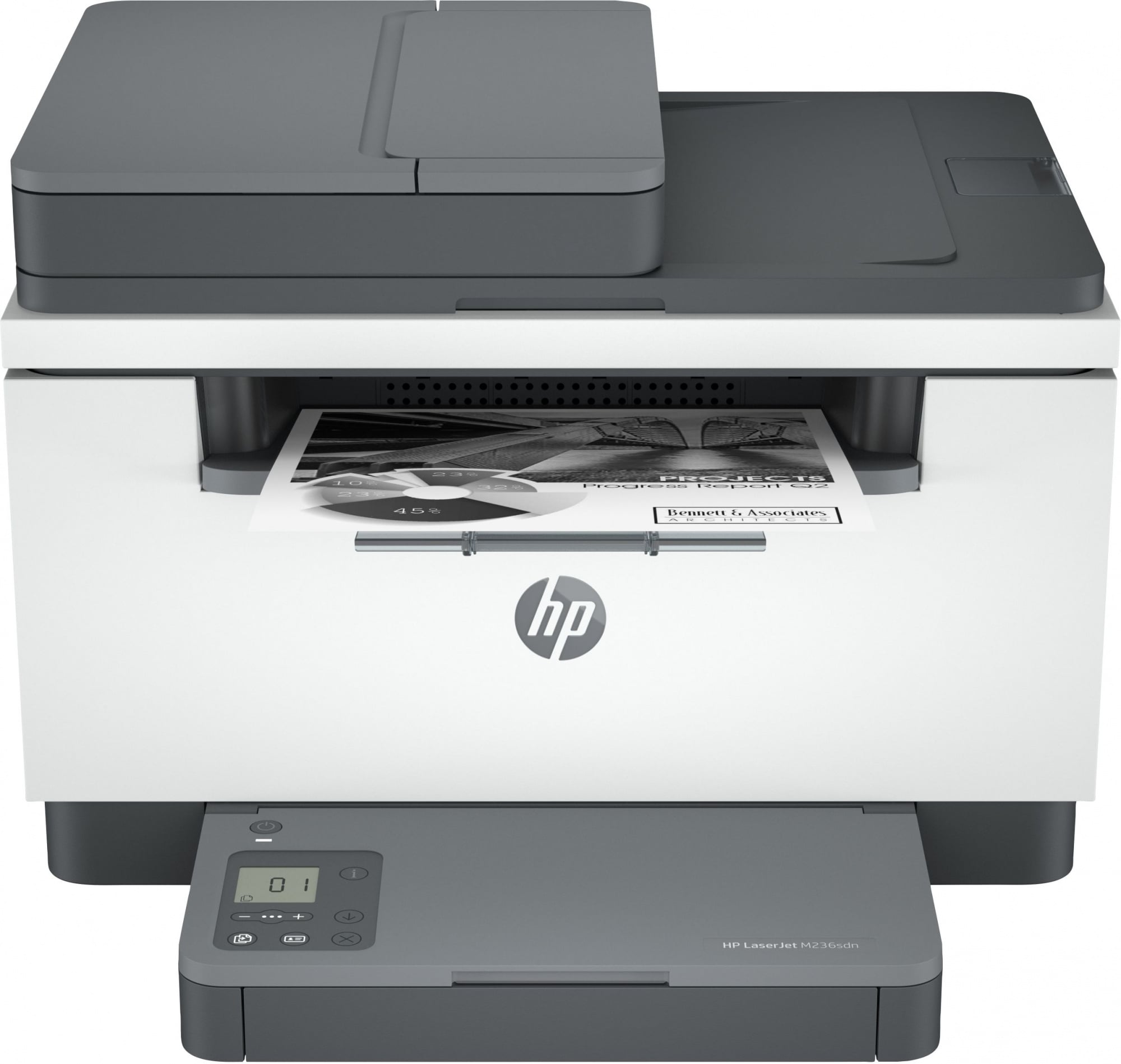 МФУ лазерное HP LaserJet M236sdn (9YG08A), A4, ч/б, печ. до 29 стр/мин., скан. до 19 стр/мин. (ч/б) 10 стр/мин. (цвет), 600 x 600 dpi, USB, RJ-45, Air Print, Mopria